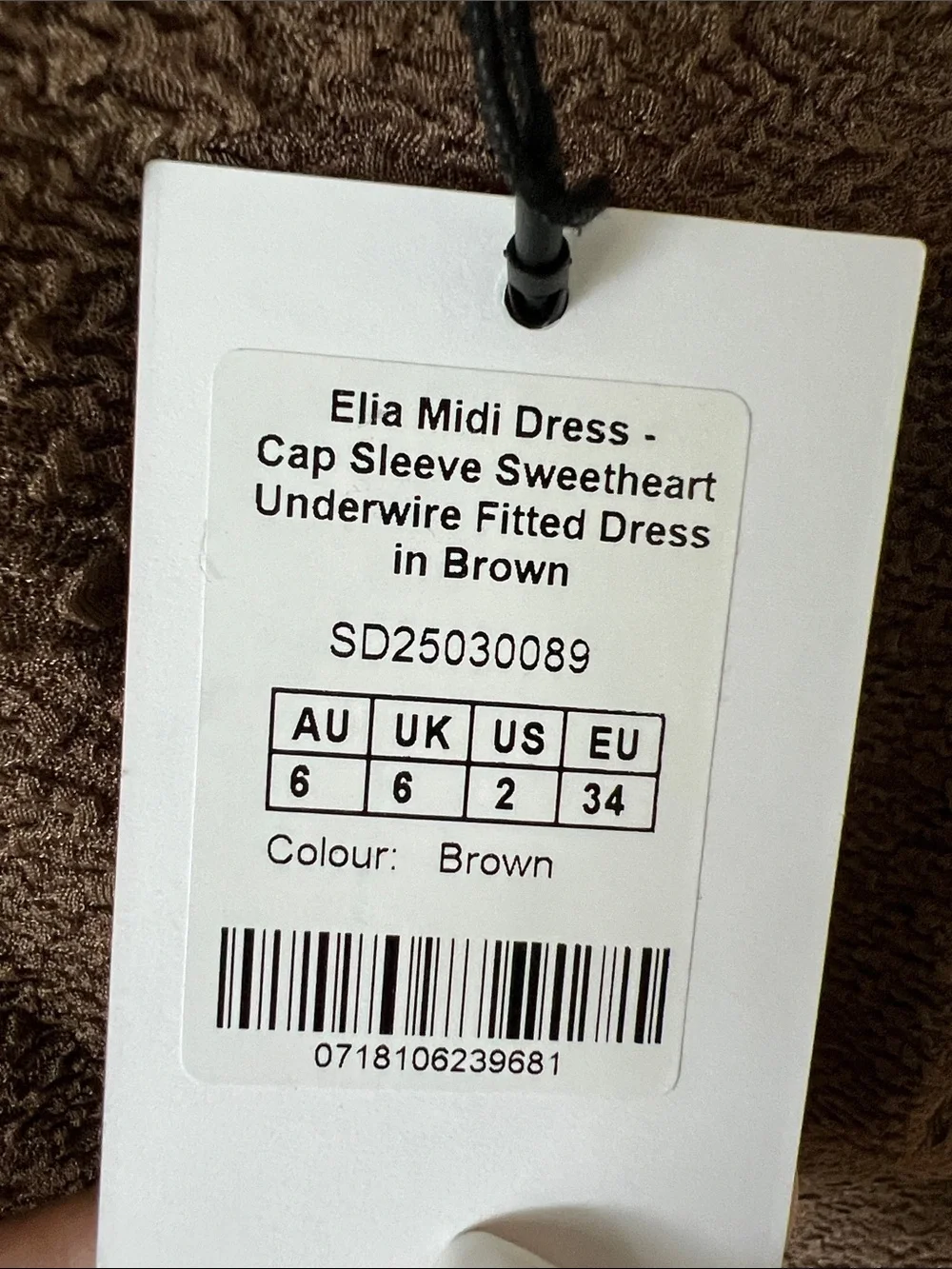 NWT REVOLVE Australia SHOWPO Elia cap sleeve underwire stretch fitted dress US 2